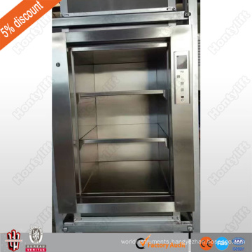 CE 100 kg or 200kg load high quality restaurant food elevator dumbwaiter food ladder